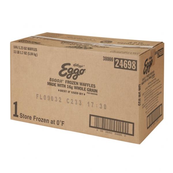 Kellogg's Eggo Waffles Eggoji Whole Grain 14.8 Ounce Size - 12 Per Case.