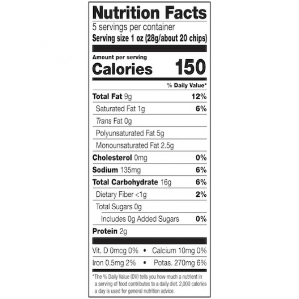 Tom's Potato Chips Crispy Ridges Bag 5 Ounce Size - 9 Per Case.