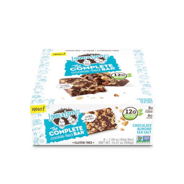 Lenny & Larry's Complete Cookie The Completecookiefied Bar Chocolate Almond Sea Salt 1.59 Ounce Size - 108 Per Case.