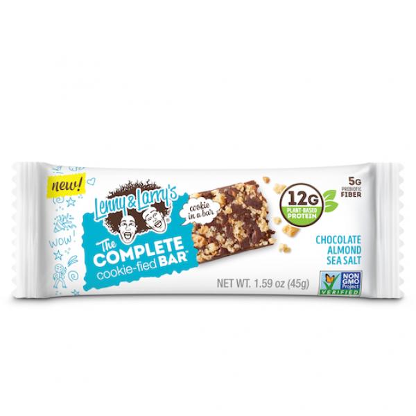 Lenny & Larry's Complete Cookie The Completecookiefied Bar Chocolate Almond Sea Salt 1.59 Ounce Size - 108 Per Case.