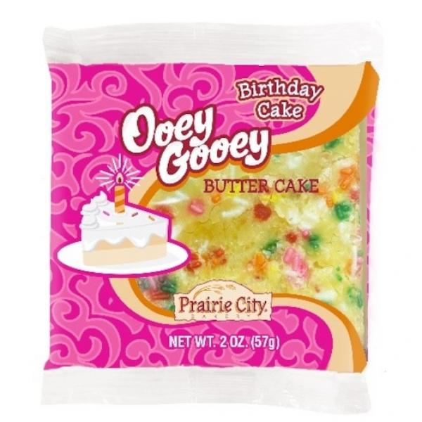 I W Birthday Cake Ooey Gooey Butter Cake 2 Ounce Size - 60 Per Case.