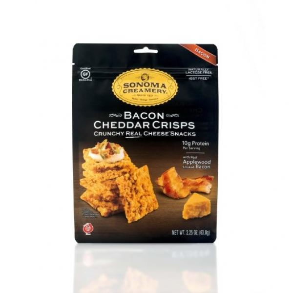 Bacon Cheddar Crisps 2.25 Ounce Size - 6 Per Case.