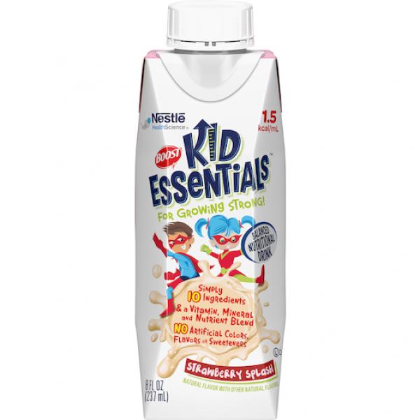 Boost® Kid Essentials™ Strawberry Splash Carton 8.01 Fluid Ounce - 24 Per Case.