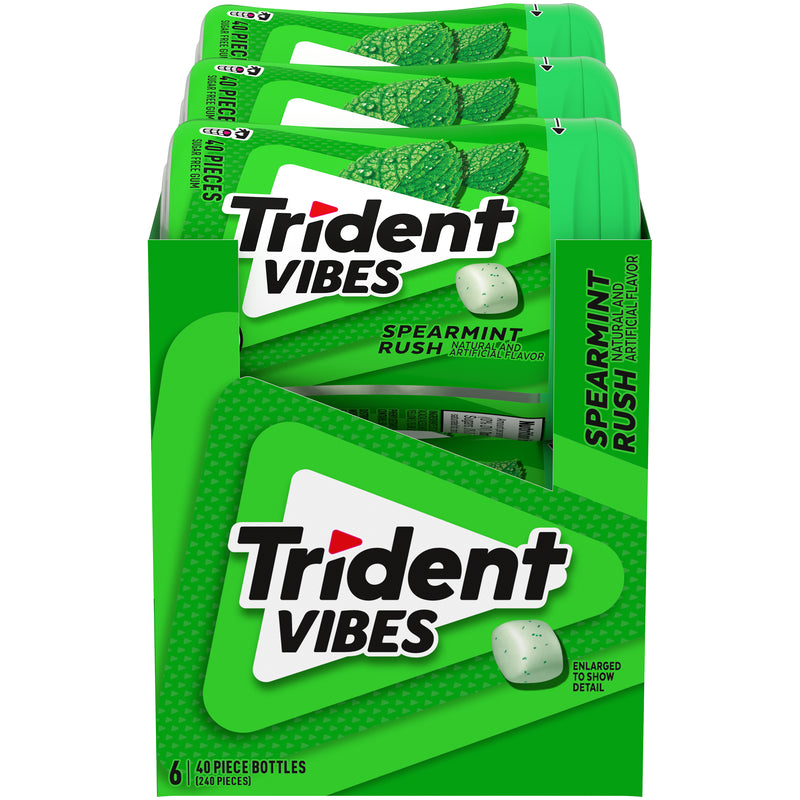 Trident Vibes Sprmt Rush Btls 40 Count Packs - 24 Per Case.