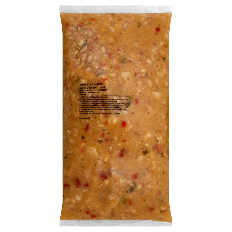 HEINZ CHEF FRANCISCO White Chicken and Bean Chili Soup 8 lb. Bag 4 Per Case