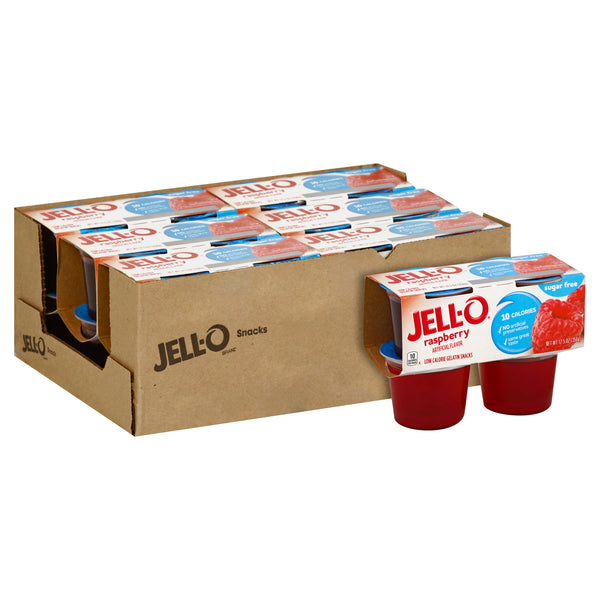 Jell-O Sugar Free Ready To Eat Raspberry Dessert, 12.5 Ounce Size - 6 Per Case.