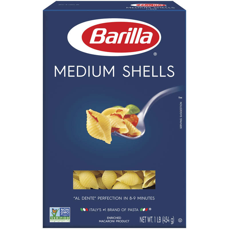 Medium Shells Barilla USA 16 Ounce Size - 12 Per Case.