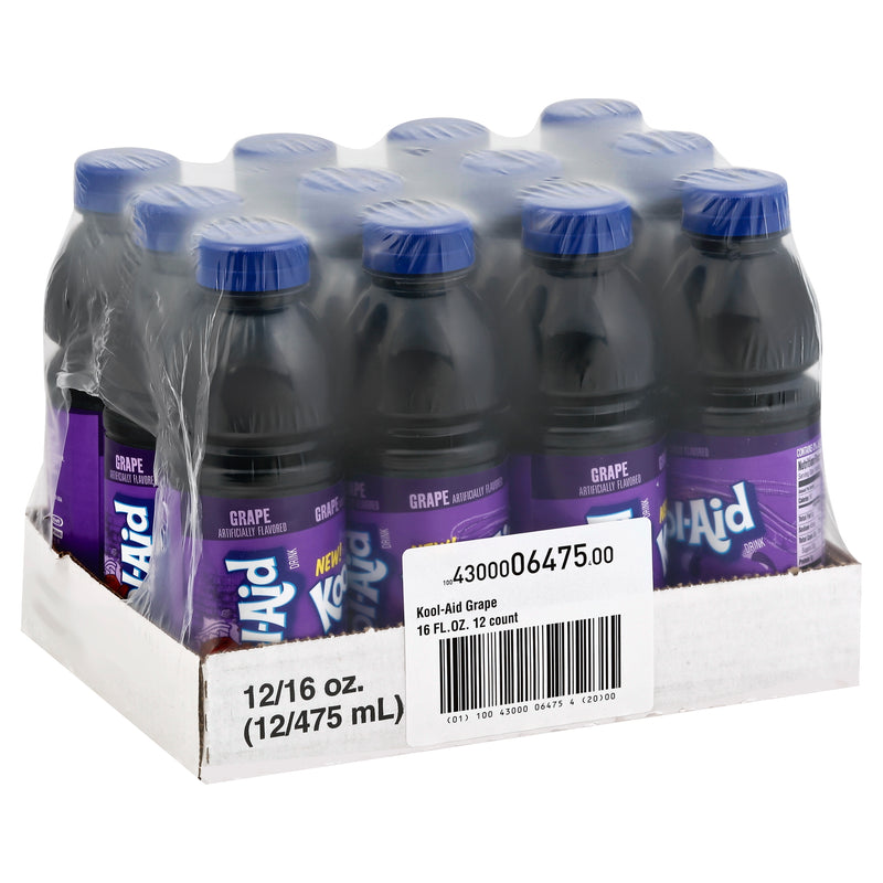 Kool Aid Ready To Drink Grape Beverage, 16 Fluid Ounce - 12 Per Case.