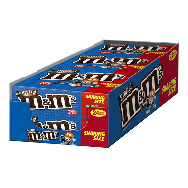 M&m's Milk Chocolate Pretzel King Size 2.83 Ounce Size - 144 Per Case.
