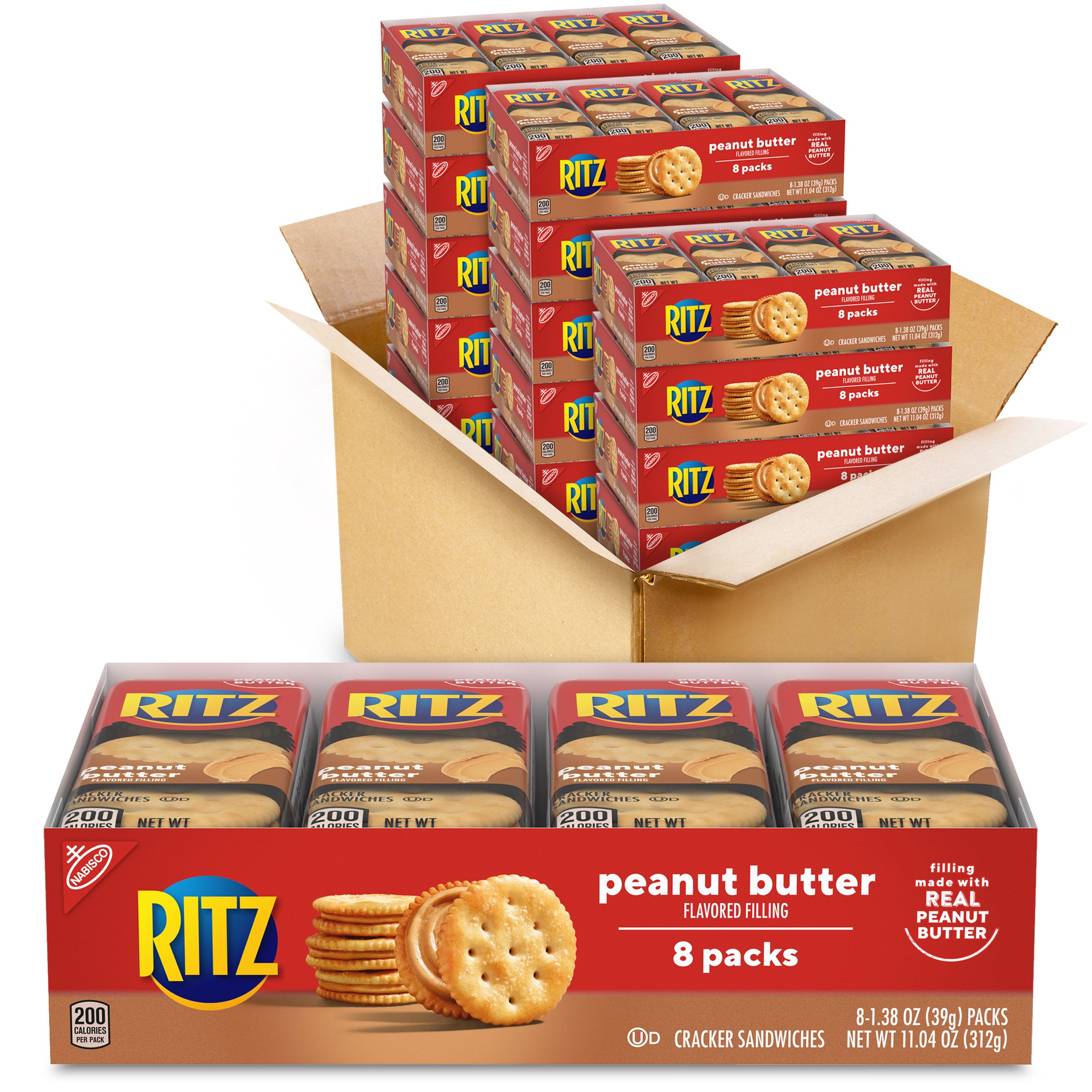 Ritz Lunchbox Crackers Peanut Butter Z 1.38 Ounce Size - 112 Per Case.