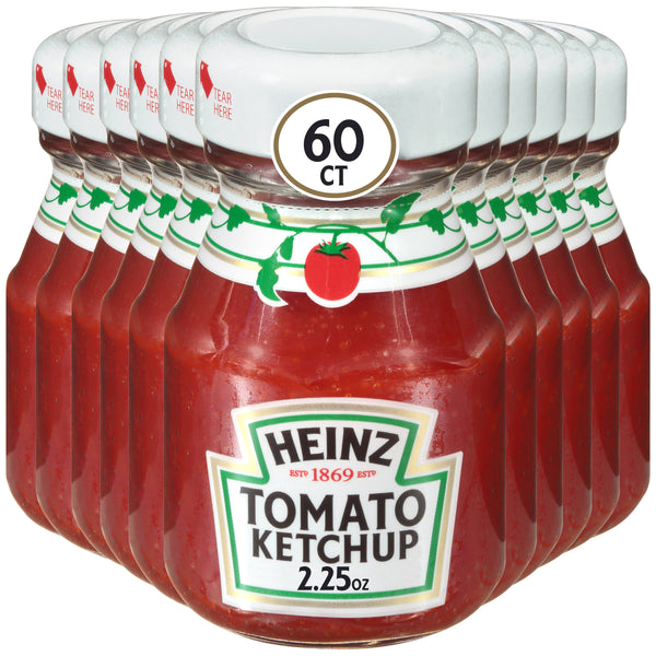 HEINZ Ketchup Single Serve Roomservice Jar 2.25 Ounce Container 60 Per Case
