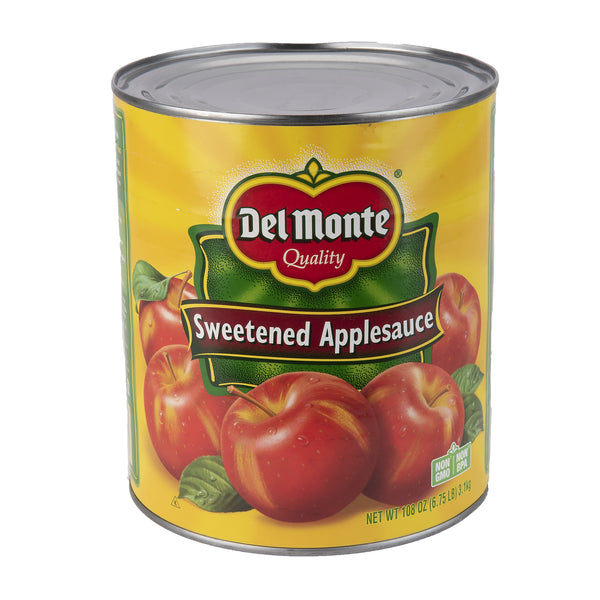 Delmonte Applesauce Can 108 Ounce Size - 6 Per Case.
