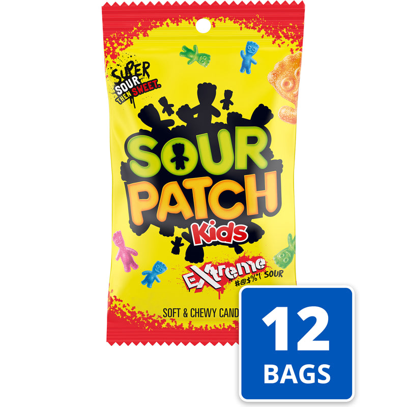 Sour Patch Extreme Peg Bag 7.2 Ounce Size - 12 Per Case.