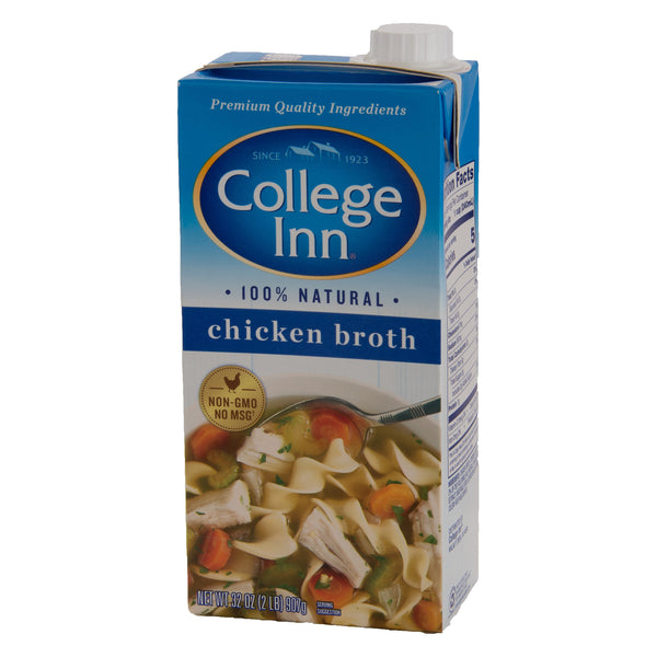 College Inn Natural Chicken Broth In Aseptic Carton 32 Ounce Size - 12 Per Case.