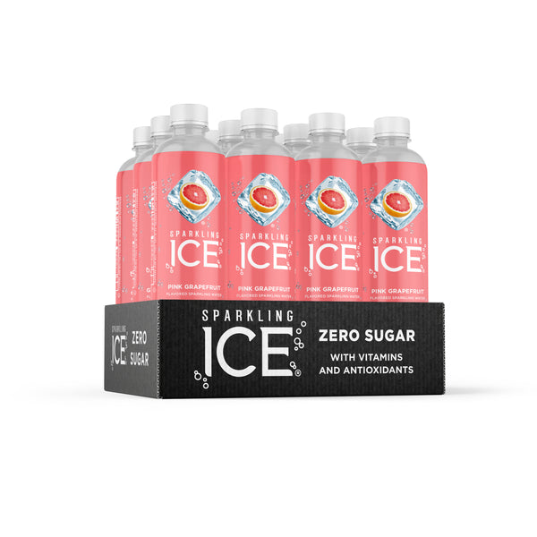 Sparkling Ice Pink Grapefruit With Antioxidants And Vitamins Zero Sugar Bottle 17 Fluid Ounce - 12 Per Case.