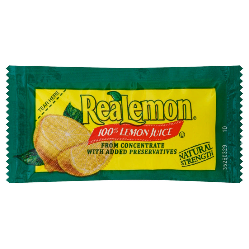 REALEMON Single Serve Lemon Juice 4 gr. 200 Per Case