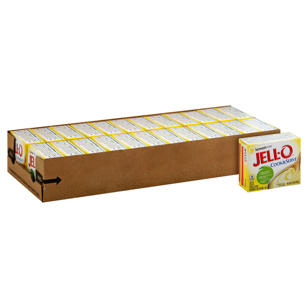 Jell-O Cook & Serve Lemon Pudding And Pie Filling, 2.9 Ounce Size - 24 Per Case.