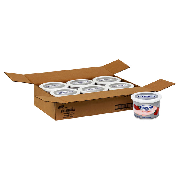 PHILADELPHIA Strawberry Cream Cheese Spread 3 lb. Tub 6 Per Case