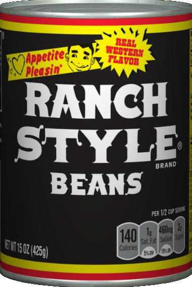 Ranch Style Canned Pinto Beans Real Westernflavor 15 Ounce Size - 12 Per Case.