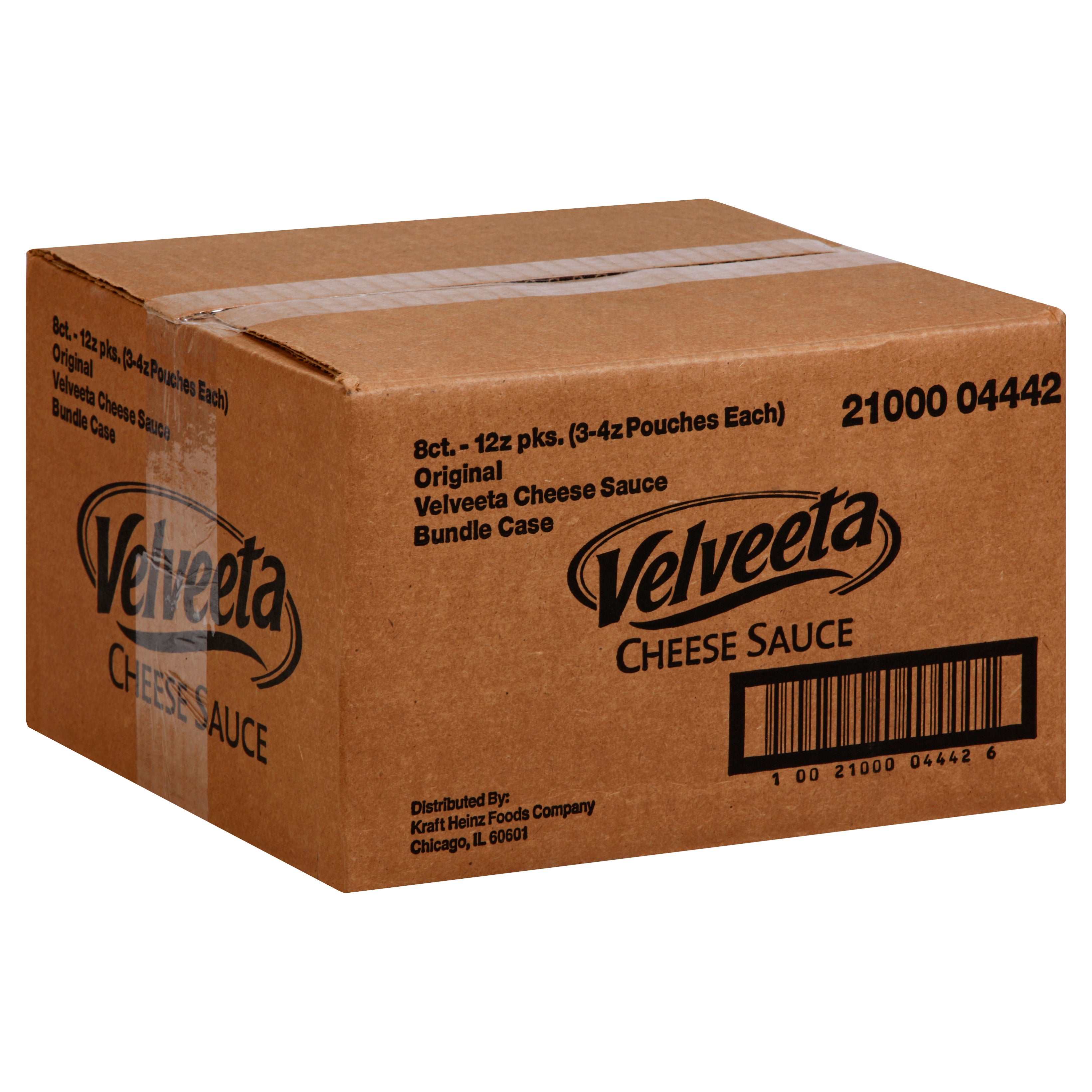 Velveeta Processed Cheese Sauce Pouch Original, 12 Ounce Size - 8 Per Case.